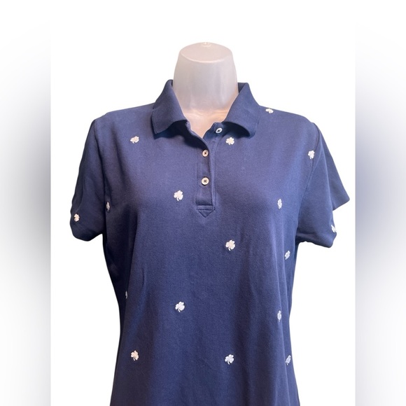 Ladies Notre Dame Lady Irish by Peter Millar Polo Size Large - Picture 2 of 6